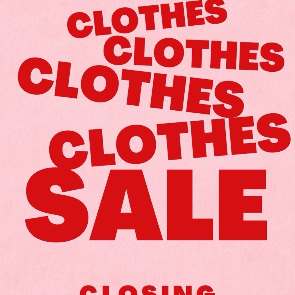 Red Clothes Sale Poster